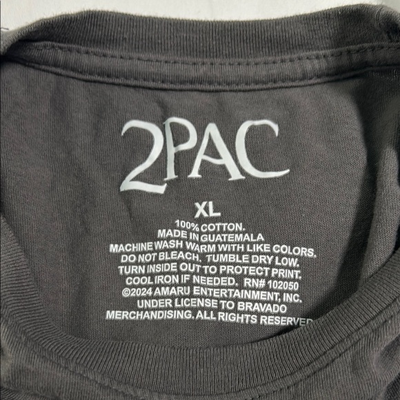 Gray Short Sleeve Tee with Striking Graphic - Picture 2 of 2